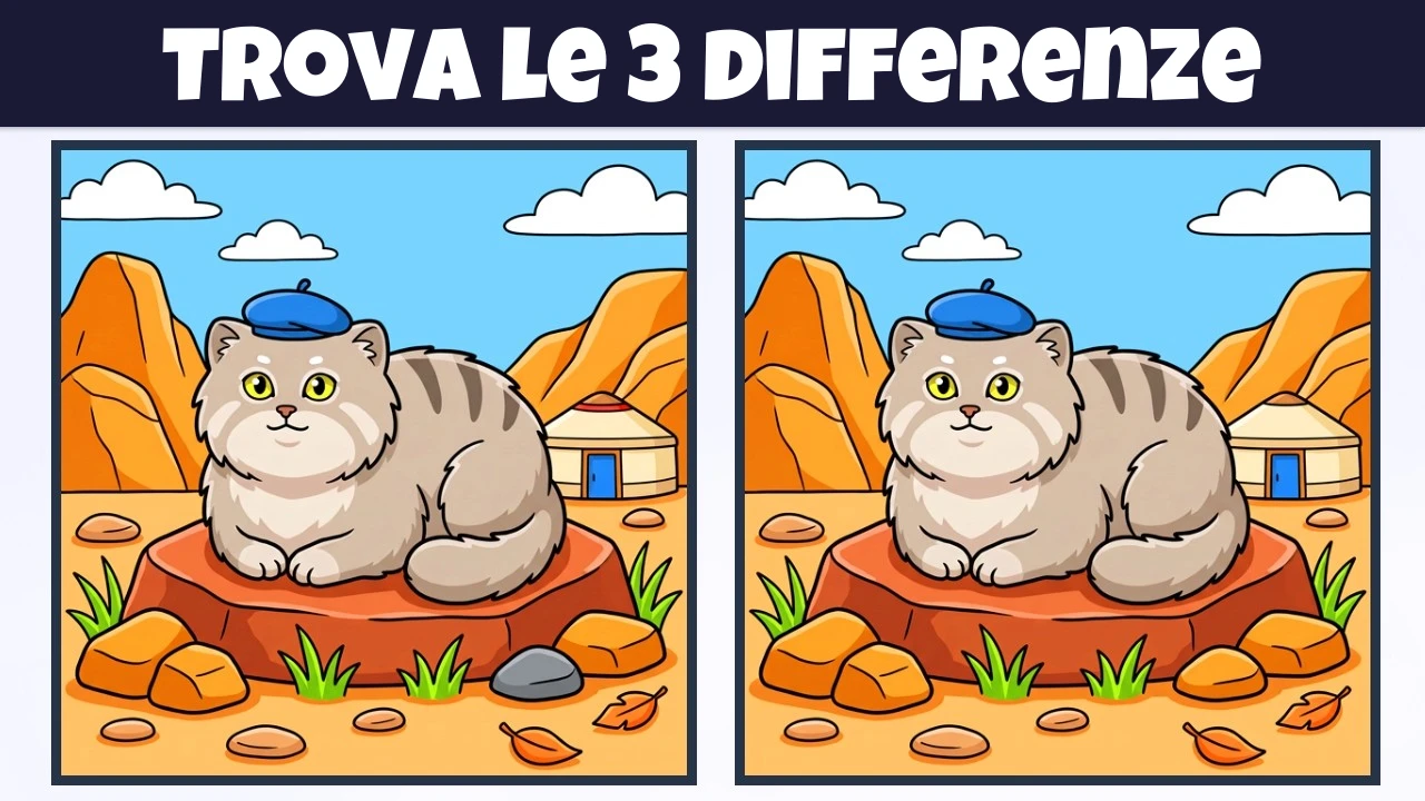 Trova le 3 Differenze | Versione Illustrazione #2382