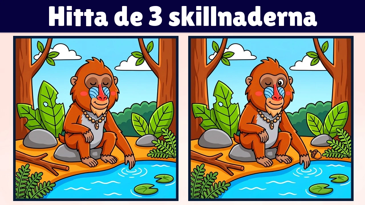 Hitta de 3 skillnaderna | Illustrationsversion #2352
