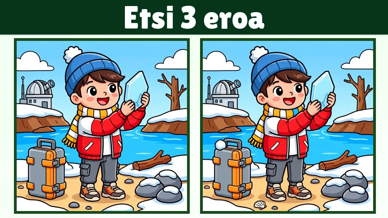 Etsi 3 eroavaisuutta | Kuvitusversio #2364