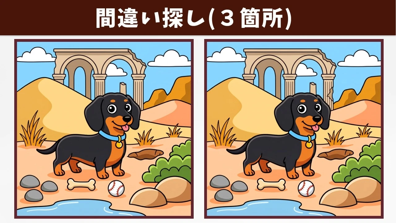 【間違い探し】難しいからこそ見つけたい！小さな発見を楽しむ大人の頭の体操！難問イラスト編【クイズ】